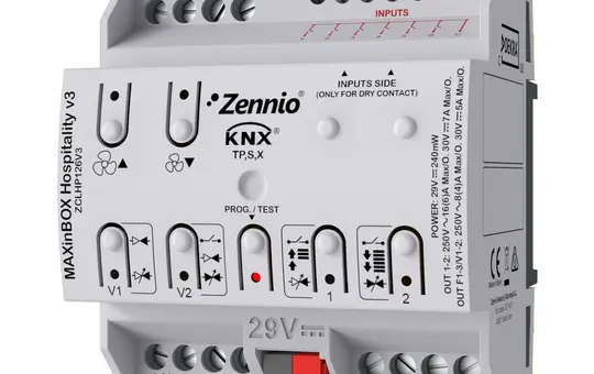 ZENNIO ZCLHP126V3 Actionneur KNX pour ventilo-convecteur Communication bidirectionnelle et sécurisée
