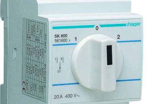 HAGER SK600 Commutateur avec position zéro 20 A, 400 V