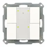 MDT RF-TA55A4.01 Capteur tactile KNX-RF 4 fois | blanc pur brillant