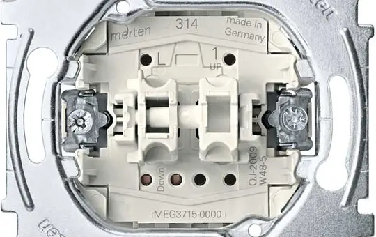 MERTEN MEG3715-0000 Shutter Rocker Switch 2-fold