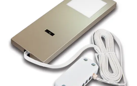 HERA 61001691308 LED Slim-Pad F Under-cabinet Light 4000 K, incl. dimmer | stainless steel look