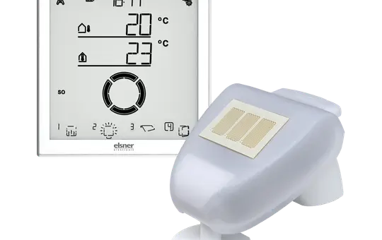 ELSNER 10150 Weather Station Solexa II Set Radio control | white