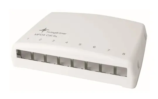 TELEGAERTNER H02000A0103 Mini patch distributor unpopulated 8-fold