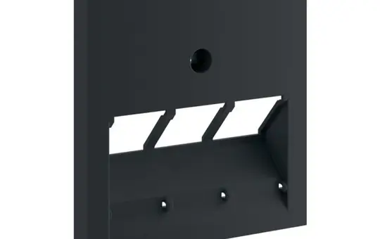 HAGER GZUAE3A9011 Plaque centrale UAE tripler | noir graphite