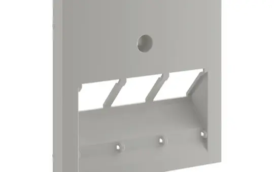 HAGER GZUAE3ALAN Plaque centrale UAE tripler | aluminium