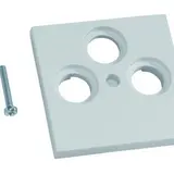HAGER GZSAT3A7035 Central Plate SAT 3-fold | light gray