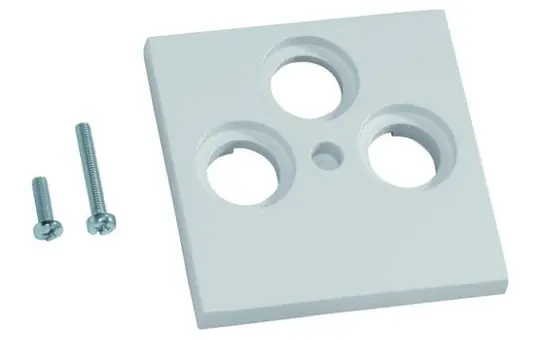 HAGER GZSAT3A7035 Central Plate SAT 3-fold | light gray