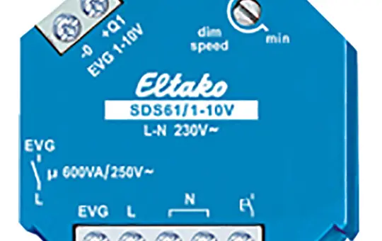 ELTAKO SDS61/1-10V Dimming Switch Flush-Mounted 1-10 V, not potential-free