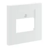 HAGER GZTAE3A9016 Central Plate TAE 3-fold | traffic white