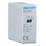 HAGER SPC023N Plug-in Module T3 1P, Uc 264V, Up 1.25kV