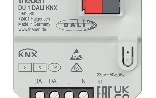 THEBEN DU 1 DALI KNX-DALI Gateway UP 1-fold