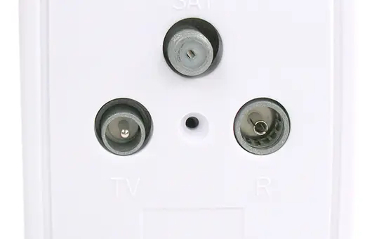 TELEVES 522001 Prise d'antenne Triple, TV, FM, SAT, Stitch