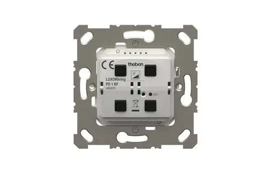 THEBEN LUXORliving PD 1 RF Bouton radio LUXORliving Actionneur de gradation à 2 ou 4 voies
