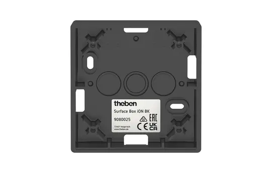 THEBEN Surface Box iON BK Surface Mount Enclosure black