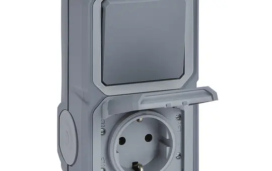 LEGRAND 069746L Surface-mounted combination Plexo New 1-way, toggle switch | gray