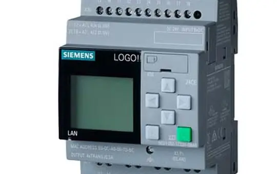 SIEMENS 6ED10521CC080BA2 Module de base LOGO! 24 V avec affichage, 8 DE (4 AU)/4DA, transistors
