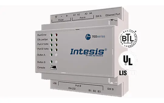 INTESIS IN703DAL0640000 DALI-2-BACnet Gateway 1 DALI channel