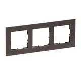 LEGRAND 766133 Frame SEANO Natura 3-fold | Dark brown oak