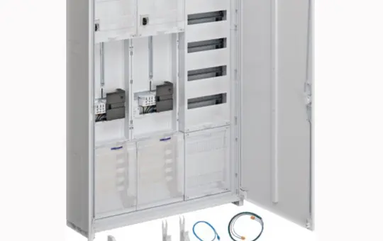 HAGER ZB335C25LS Complete Cabinet 3 fields, 2 ZP/VF-5rh, APZ, NRM | 1100 mm