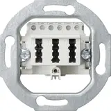 GIRA 003302 Telephone Socket 3x6NFN | white