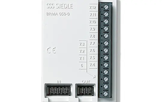 SIEDLE BRMA 050-01 Matrice de boutons d'appel bus 12 boutons d'appel | blanc
