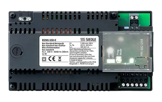 SIEDLE BSNG 650-0 Bus Standard Power Supply Unit for in-home bus | black