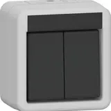 GIRA 310530 Surface-mounted rocker switch IP44 Series switch | gray
