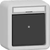 GIRA 311631 Rocker Switch Surface-mounted IP66 Control switch, label | gray