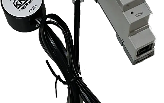 LINGG&JANKE 87797SEC Interface KNX eHZ 1 TE, avec tête de lecture optique, ronde, magnétique