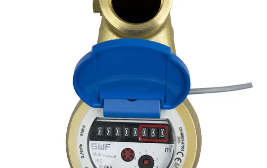 LINGG&JANKE 85566SEC Compteur d'eau froide KNX GWF MTKcoder MP-V, DN20, à partir de, 4 m³/h | 105 mm