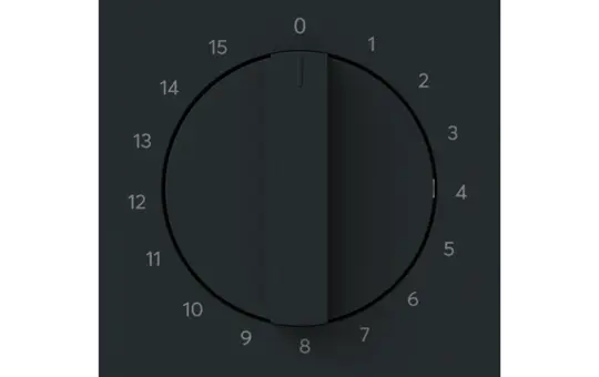 BUSCH-JAEGER 1770-45M-103 Minuterie à commande linéaire 15 minutes | noir mat