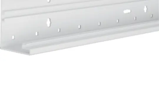 HAGER BR6510019016 tehalit Partie inférieure de goulotte de plinthe 80 mm, plastique | blanc trafic | 65x100 mm