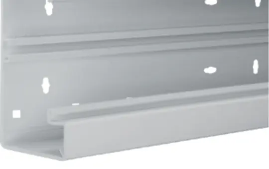 HAGER BR6517017035 tehalit Dado trunking base section 80mm, plastic | light gray | 65x170 mm