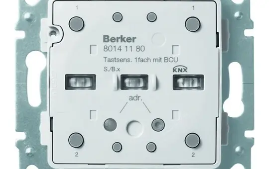 BERKER 80141180 Capteur tactile KNX S.1/B.3/B.7 célibataire