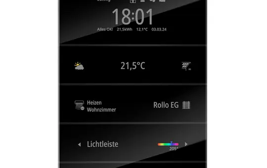 ENERTEX 1177-01-sw KNX Room Controller MeTa² Premium | black anodized