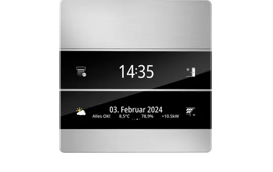 ENERTEX 1177-02-al Contrôleur de pièce KNX MeTa² standard | aluminium brossé
