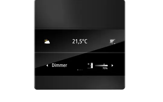 ENERTEX 1177-02-sw KNX Room Controller MeTa² standard | black anodized