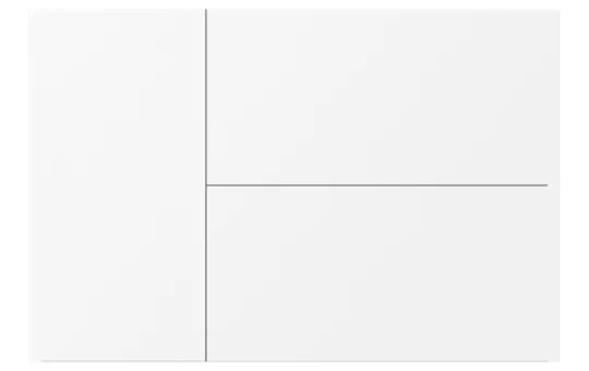 GVS CHTKA-06/W.1.20 Ensemble de bascule pour WALTZ TOUCH+ PAD 3 fois, aluminium | blanc