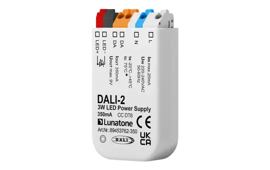 LUNATONE 89453762-350 Alimentation DALI LED CC DT6 3 W, 350 mA