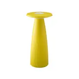 SIGOR 4544601 Lampe de table à batterie Nuflair 2,2 W Flex Mood 2200 K/2700 K IP54 Ra85 (diminution de la luminosité) | jaune soleil | ⌀85x240 mm