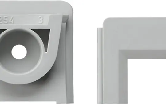GIRA 000830 Adaptateur pour entrée de câble Système 55 gris | 15x15 mm