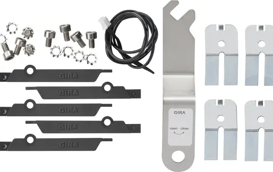 GIRA 8000100 Kit d’accessoires pour station de porte en acier inoxydable standard