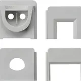 GIRA 000730 Set of WG Surface Mount Adapters for cable entry | gray