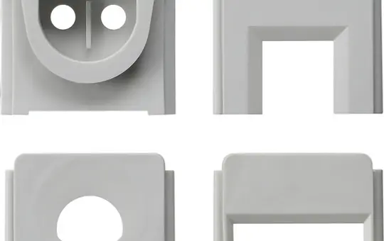 GIRA 000730 Set of WG Surface Mount Adapters for cable entry | gray