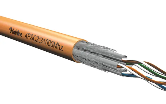 ELMAT 11384020-001 Data cable Cat.7 S/FTP 1000 MHz simplex Ring 50 m | orange | Ø 7,5 mm