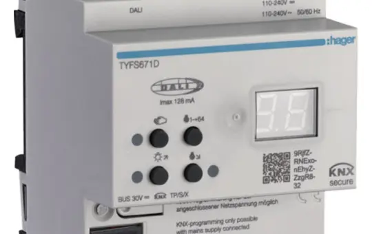 HAGER TYFS671D Passerelle KNX/DALI-2 célibataire