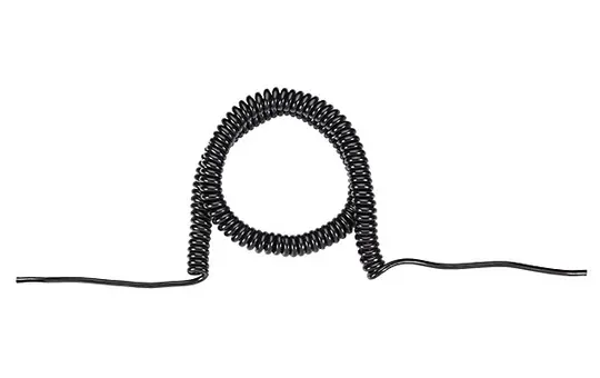 BACHMANN BM0010694 Spiral cable 500V | black | 500/2000mm