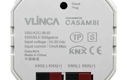 VLINCA VBU-K2C-W-BI Passerelle Casambi KNX 16 scènes de Casamb