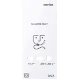 MERTEN MEG2109-3435 Central Plate Shaver Socket Design standard | lotus white