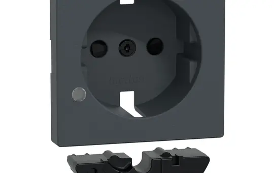 MERTEN MEG2335-0414 Extension Set Surge Protection System M for SCHUKO sockets | anthracite